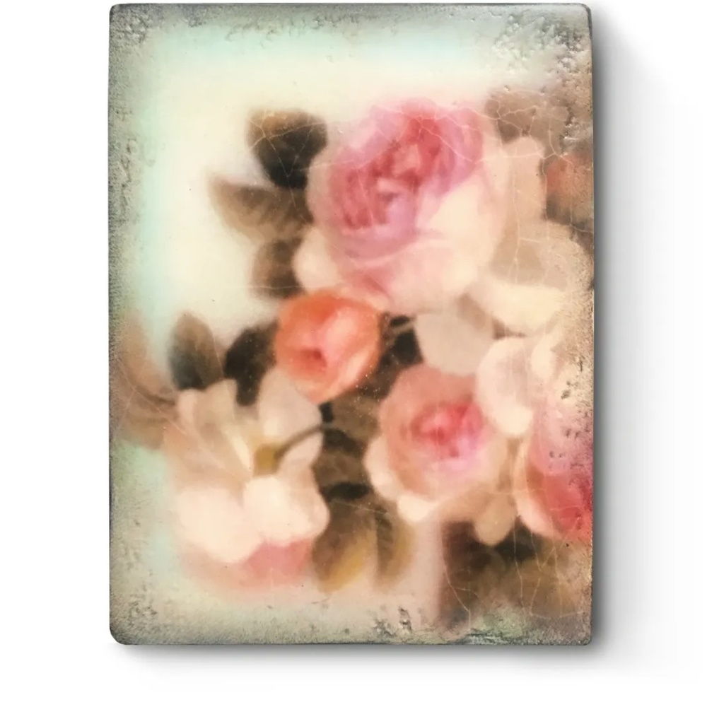 Sid Dickens Memory Block T353 Everlasting Bloom Retired Wall Tile Decor